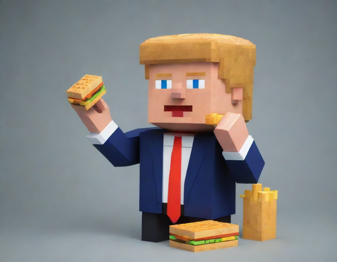 Donald Trump Eating a Cheeseburger While Signing 2025 Travel Ban EO